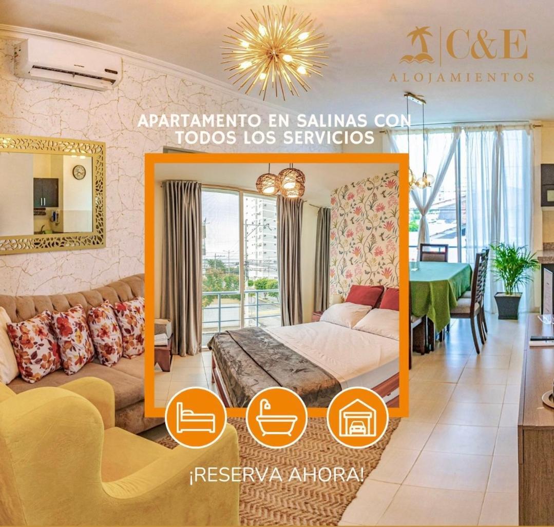 Apto Segunda línea de playa San Lorenzo , Ideal Familias Salinas  Exterior foto